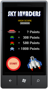 Windows Phone Sky Invaders