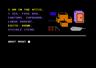 The attic, with a large rodent