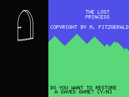 Title screen — “Copyright by M. Fitzgerald”