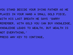 Opening — the dying father